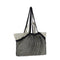 24/7 Medium Canvas Tote - Beige Black