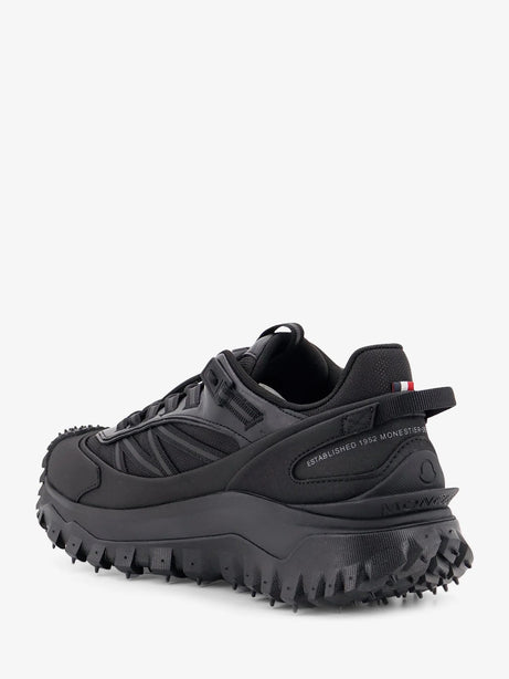 Moncler Trailgrip GTX nylon and leather sneakers with Gore-Tex inserts - Nero
