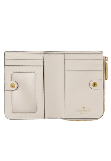 Kate Spade Small L-Zip Wallet - Cashew Milk
