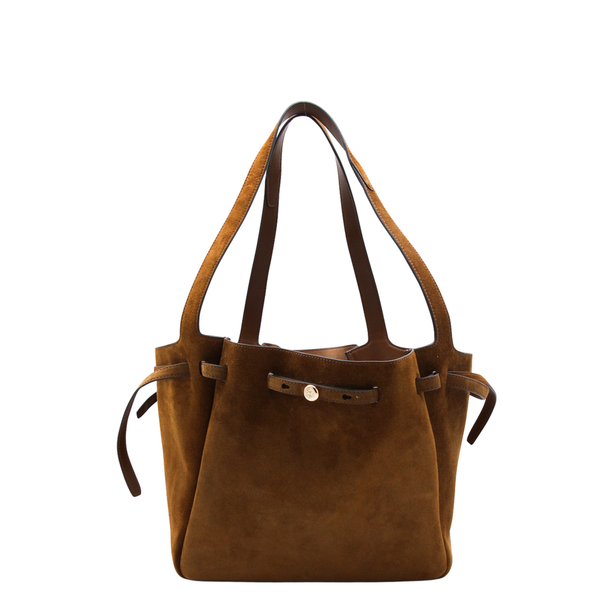 Romy Suede Tote - Caramel