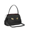 Hug Soft Medium Calfskin Shoulder Bag - Nero/Borgogna