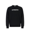 Black Stretch Cotton Oversize Sweater