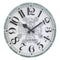 NeXtime Henry Moving Gear Wall Clock 50cm Metal/Glass, Silent Movement (Green/White)