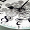 NeXtime Henry Moving Gear Wall Clock 50cm Metal/Glass, Silent Movement (Green/White)