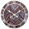NeXtime Roman Vintage Wall Clock 58cm Wood, Silent Movement (Brown)