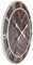 NeXtime Roman Vintage Wall Clock 58cm Wood, Silent Movement (Brown)