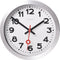NeXtime Station Number Index Table/Wall clock 19cm Aluminium, Silent Movement (White)