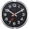 NeXtime Station Number Index Table/Wall clock 19cm Aluminium, Silent Movement (Black)