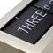 NeXtime Flip Table Clock 16.7x36cm Metal, Step Movement (Silver)