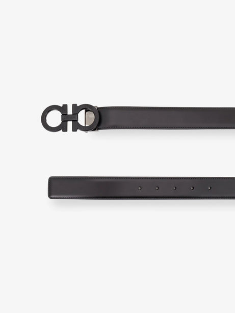 Ferragamo Reversible leather belt - Neronewcognac