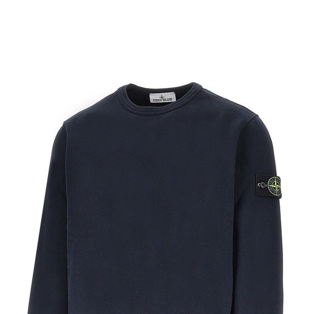 STONE ISLAND Crewneck cotton sweatshirt with Logo Badge