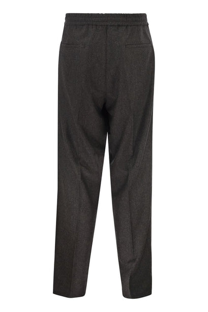 Tailored Jogger Trousers in Virgin Wool