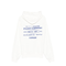 White Logo Cotton Hoodie