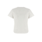 White Embroidered Cursive Logo Cotton T-Shirt