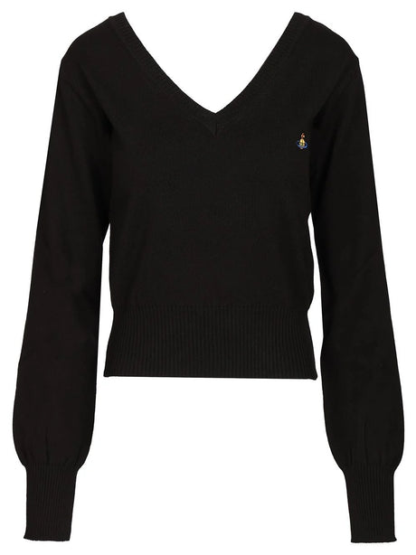 Vivienne Westwood Beatrice Cotton And Cashmere Sweater - Black