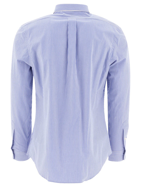 Polo Ralph Lauren Casual slim-fit stretch shirt with logo - Light Blue