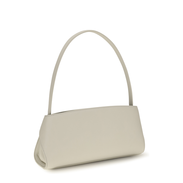 Hug One Size Calfskin Shoulder Bag - Mascarpone-Nero