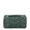 GG Marmont Small Matelassé Chevron Nappa Leather Shoulder Bag - Green