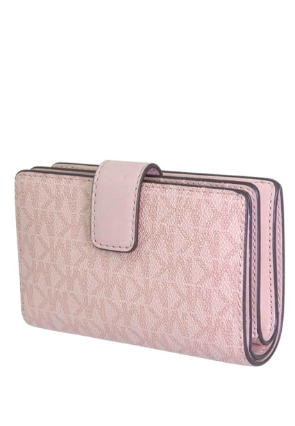 Michael Kors Jet Set Travel Medium Bifold Zip Coin Wallet - Powder Blush