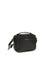 Ferragamo Leather crossbody Bag with embossed Gancini pattern - Black