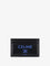 Celine Leather card holder with front logo print - Blackultrablue