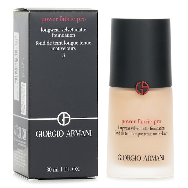 Power Fabric Pro Longwear Velvet Matte Foundation - # 3 - 30ml