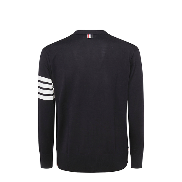 4-Bar Stripe Sustainable V-Neck Cardigan