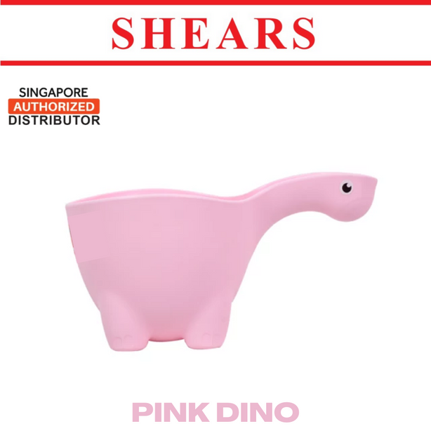 Shears Baby Water Bathing Cup Dino Water Ladel Pink