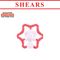 Shears Baby Soft Toy Toddler Teether Toy Star Red