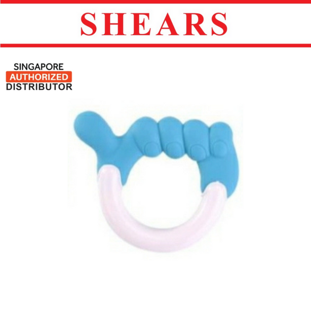 Shears Baby Soft Toy Toddler Teether Toy Five Fingers Blue