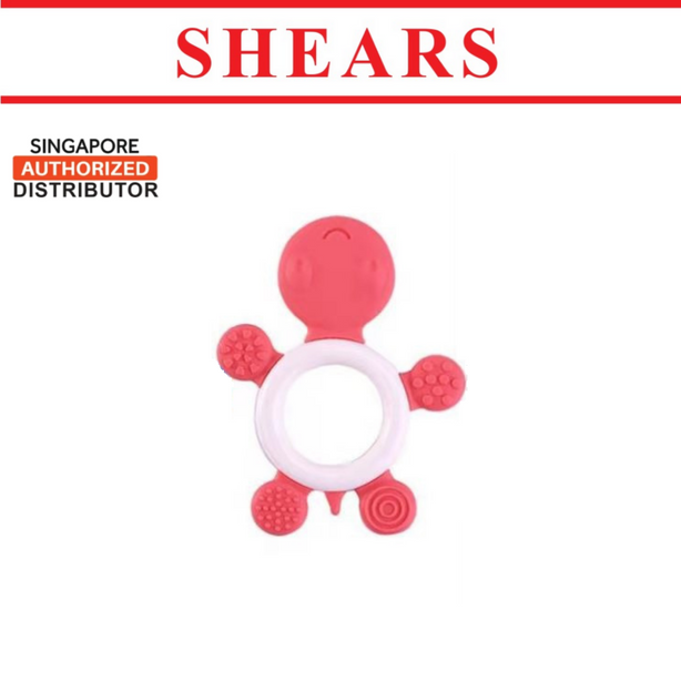 Shears Baby Soft Toy Toddler Teether Toy Turtle Red