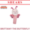 Shears Baby Soft Toy Toddler Squeaker Toy Brittany The Butterfly