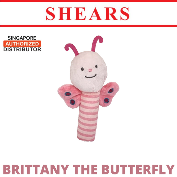 Shears Baby Soft Toy Toddler Squeaker Toy Brittany The Butterfly