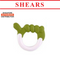 Shears Baby Soft Toy Toddler Teether Toy Five Fingers Green
