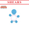 Shears Baby Soft Toy Toddler Teether Toy Turtle Blue