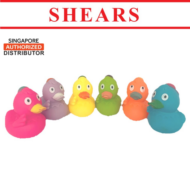 Shears Baby Toy Toddler Bath Toy 6 Pcs Rubber Duck
