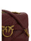 Pinko Love Classic leather Shoulder Bag - Ribes Intenso-Antique Gold