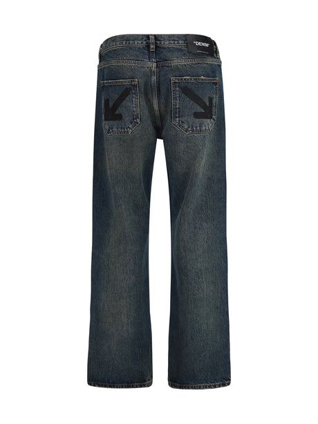 Off-White Half Arrow Jeans - Dirty Dark Blue