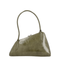 Leather Shoulder Bag - Olive Green