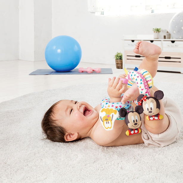 Tomy Disney Karada Chiku - Mickey & Friends Winding Rattle Arms & Foot