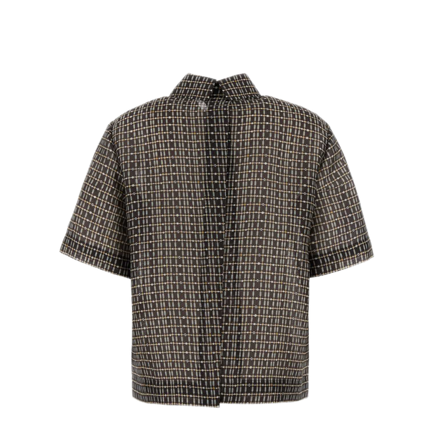 Printed Silk Blend Polo Shirt