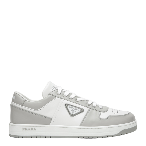 Downtown Sneakers In White Crystal Leather