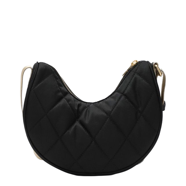 Le Cagole Small Arena Lambskin Shoulder Bag - Black