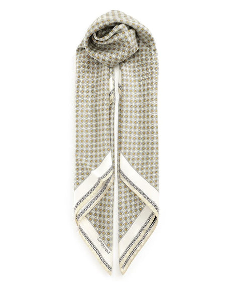 Saint Laurent Square Scarf - Beige
