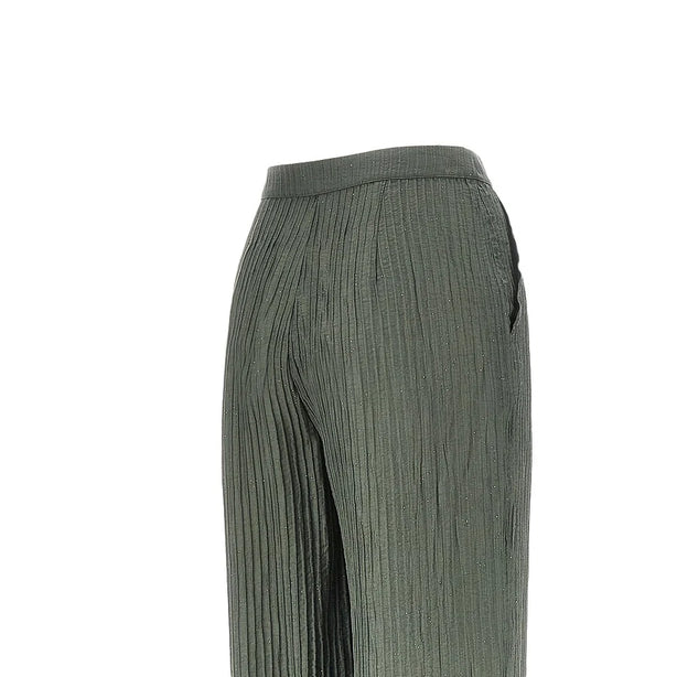 EMPORIO ARMANI Textured lurex taffetà pants