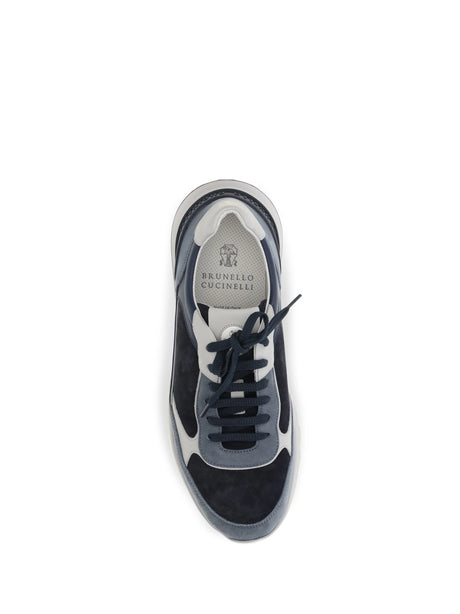 Brunello Cucinelli Leather Sneakers - Night Sky