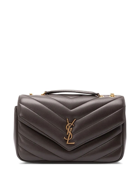 Saint Laurent Loulou Medium Matelassé Lambskin Bag - Urban Grey