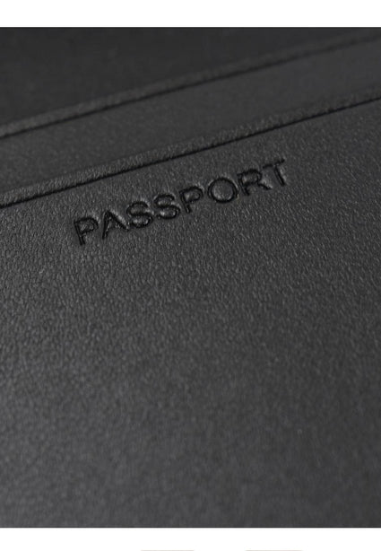 Coach Mens Passport Card Case In Signature Canvas - Charcoal/Black