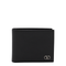 VLogo Signature Grainy Calfskin Bifold Wallet in Black