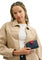 Coach Medium Corner Zip Wallet In Signature Canvas - Denim/Bold Red
